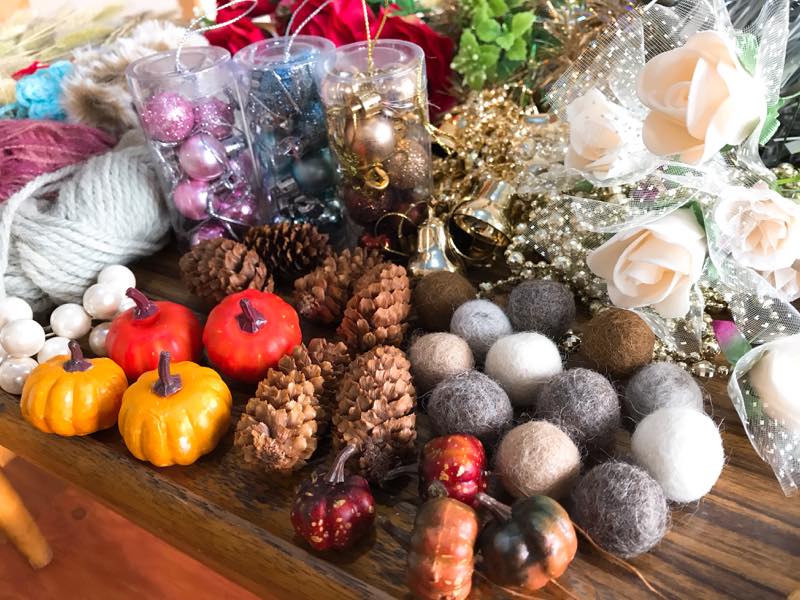 2013年製ビンテージ特注クリスマスリース＋クリスマスリースベース