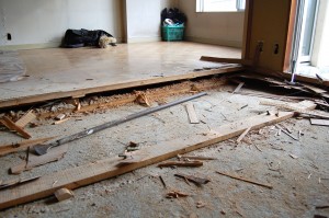 コンクリートが見えました！